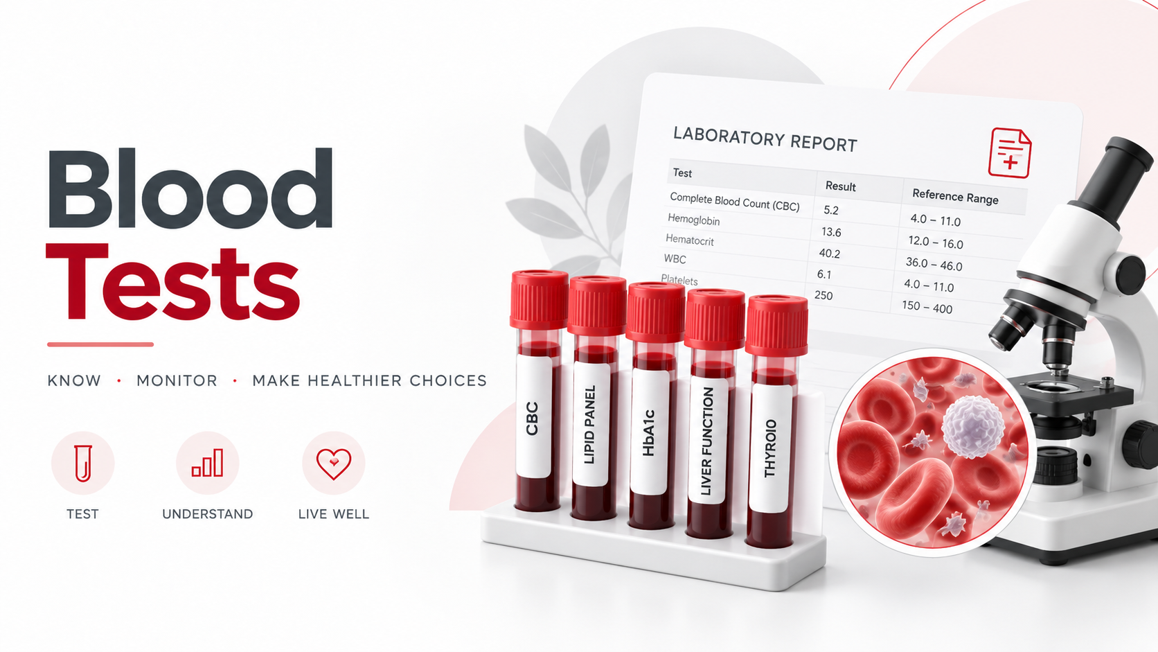 Blood tests and laboratory testing